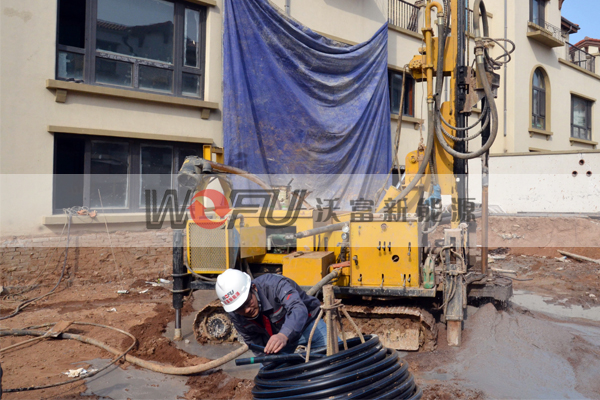 青島沃富地源熱泵施工、鉆井、地埋管---嚴(yán)格按照設(shè)計(jì)施工---沃富新能源